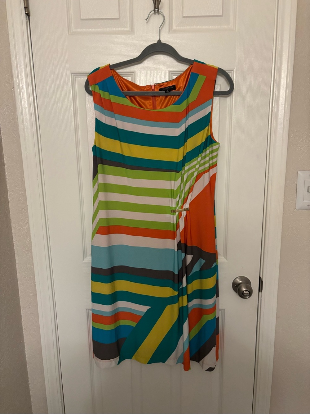 Tahari Colorful Striped Dress - Size 14